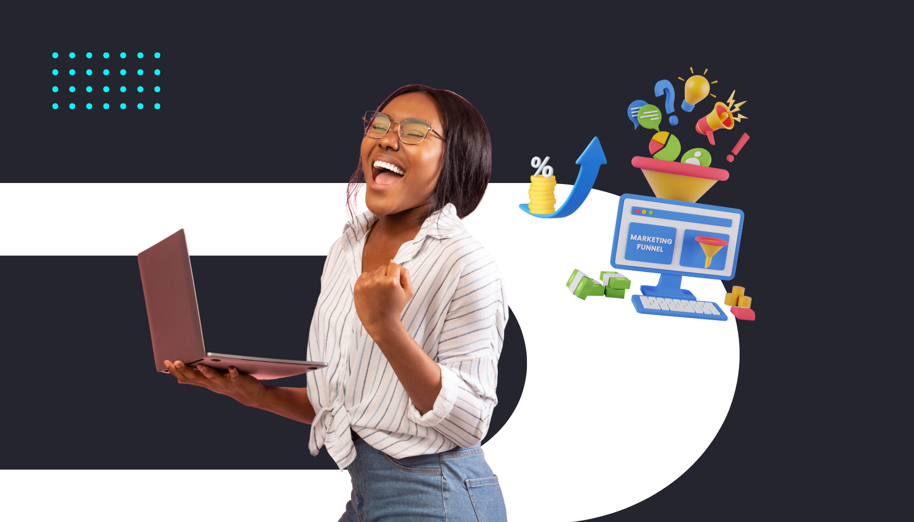 woman happy - Holy Grail Of Ecommerce Conversion Optimization